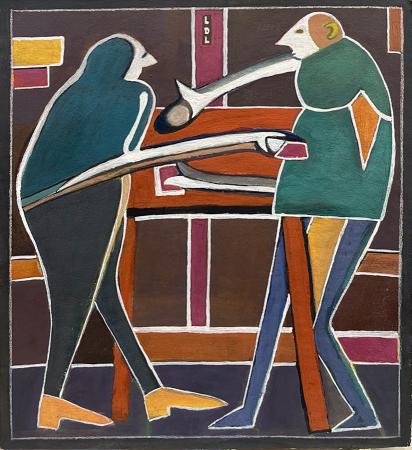 Quadro di David Lehel Senza titolo - mista carta 
